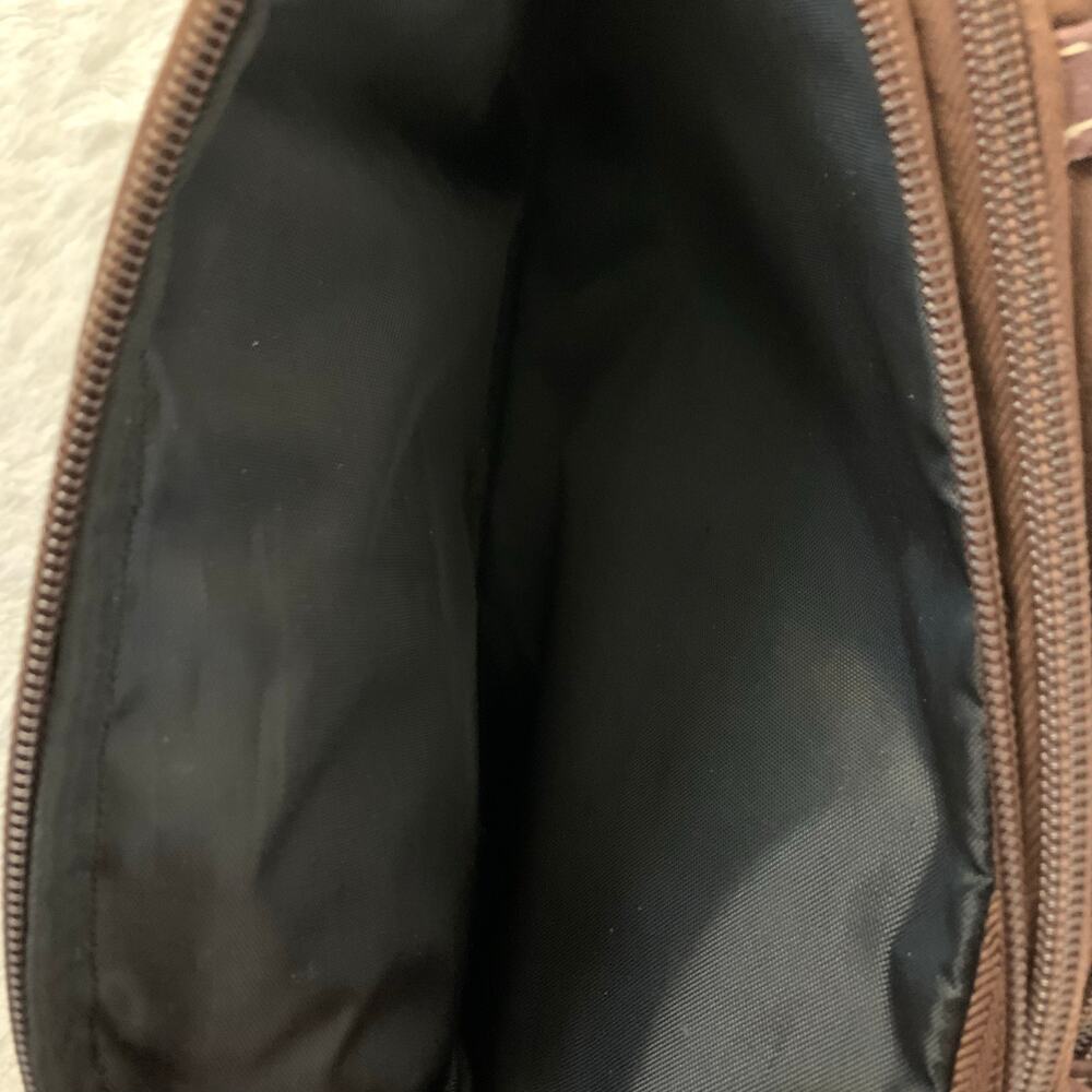 St. John Zippy Crossbody Multi Sac Brown Handbag - Picture 4 of 6